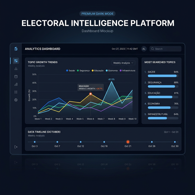 Dashboard de inteligência eleitoral — Radar de Demandas